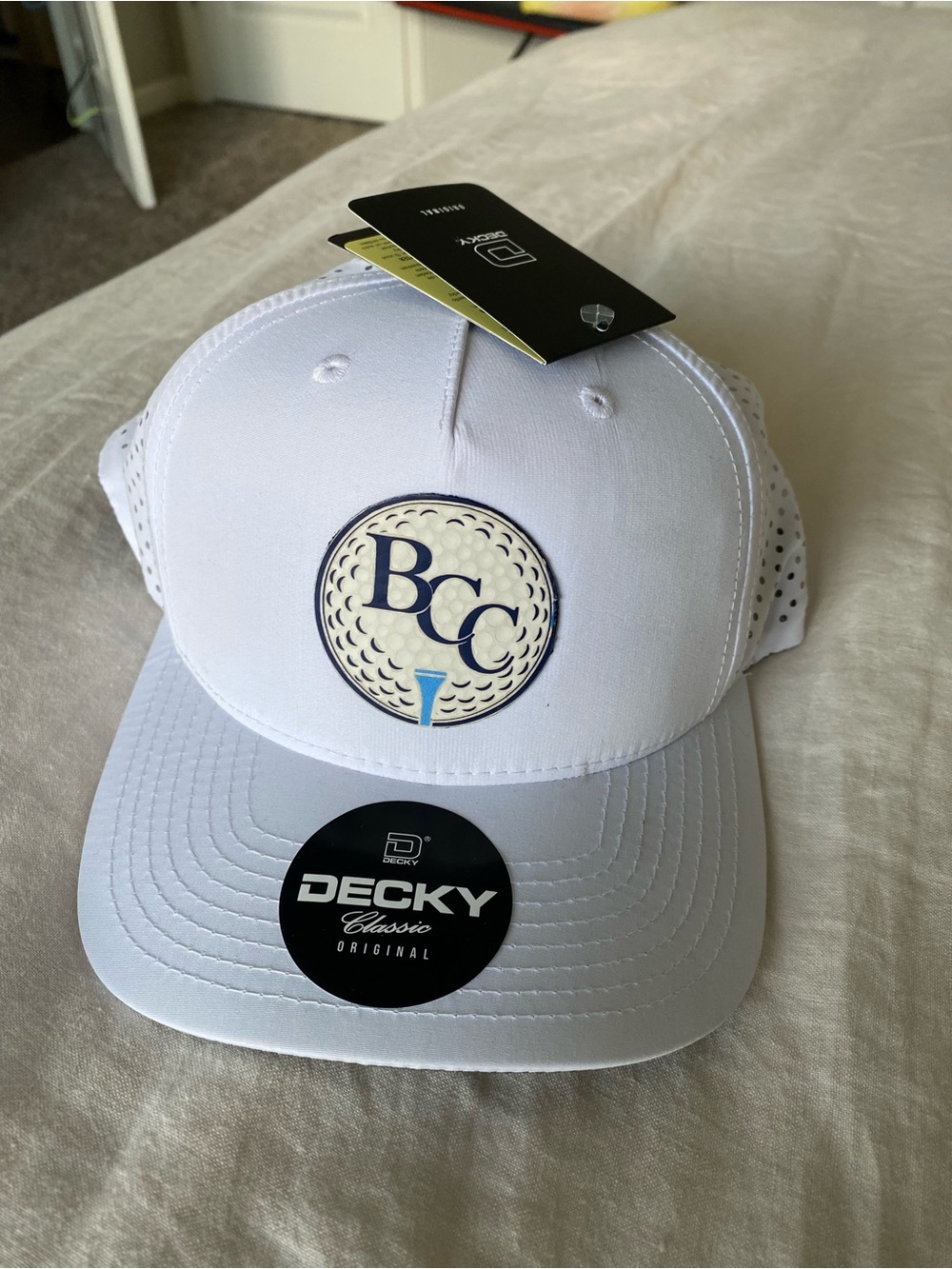 White BCC Golf Cap